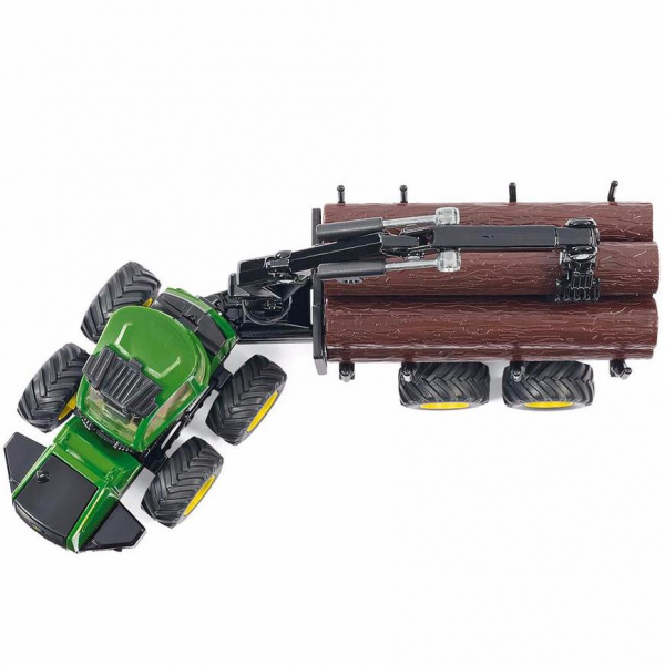 Игровой набор Форвардер с прицепом с бревнами и краном  